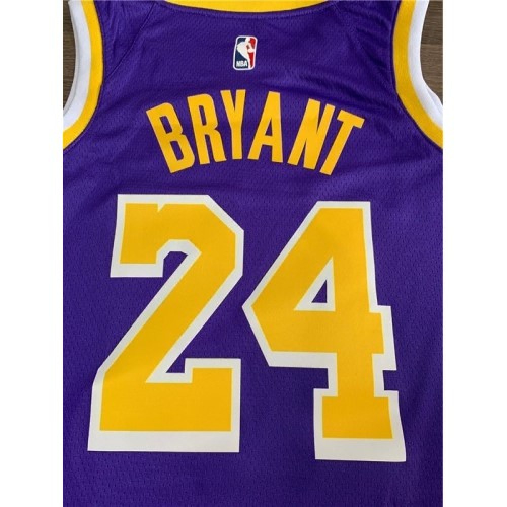 Men's Los Angeles Lakers Kobe Bryant #24 Purple Swingman Jersey - Statement Edition-Pro Kit Vault | Brand New 26/27 Sports Jerseys